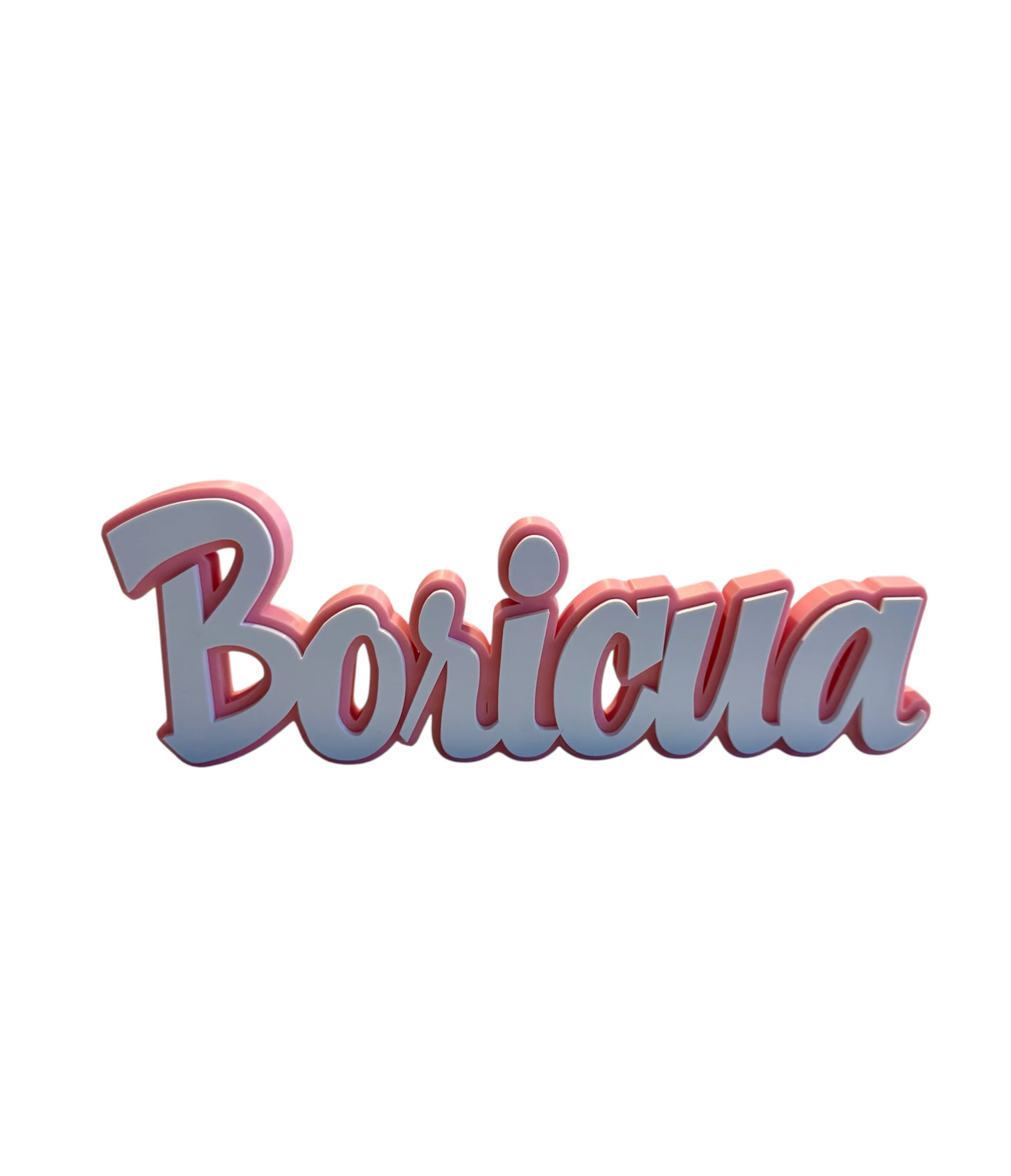 Boricua Desk Sign 🇵🇷 | Puerto Rican Pride Decor | 3D Printed Home & Office Display - Image 4