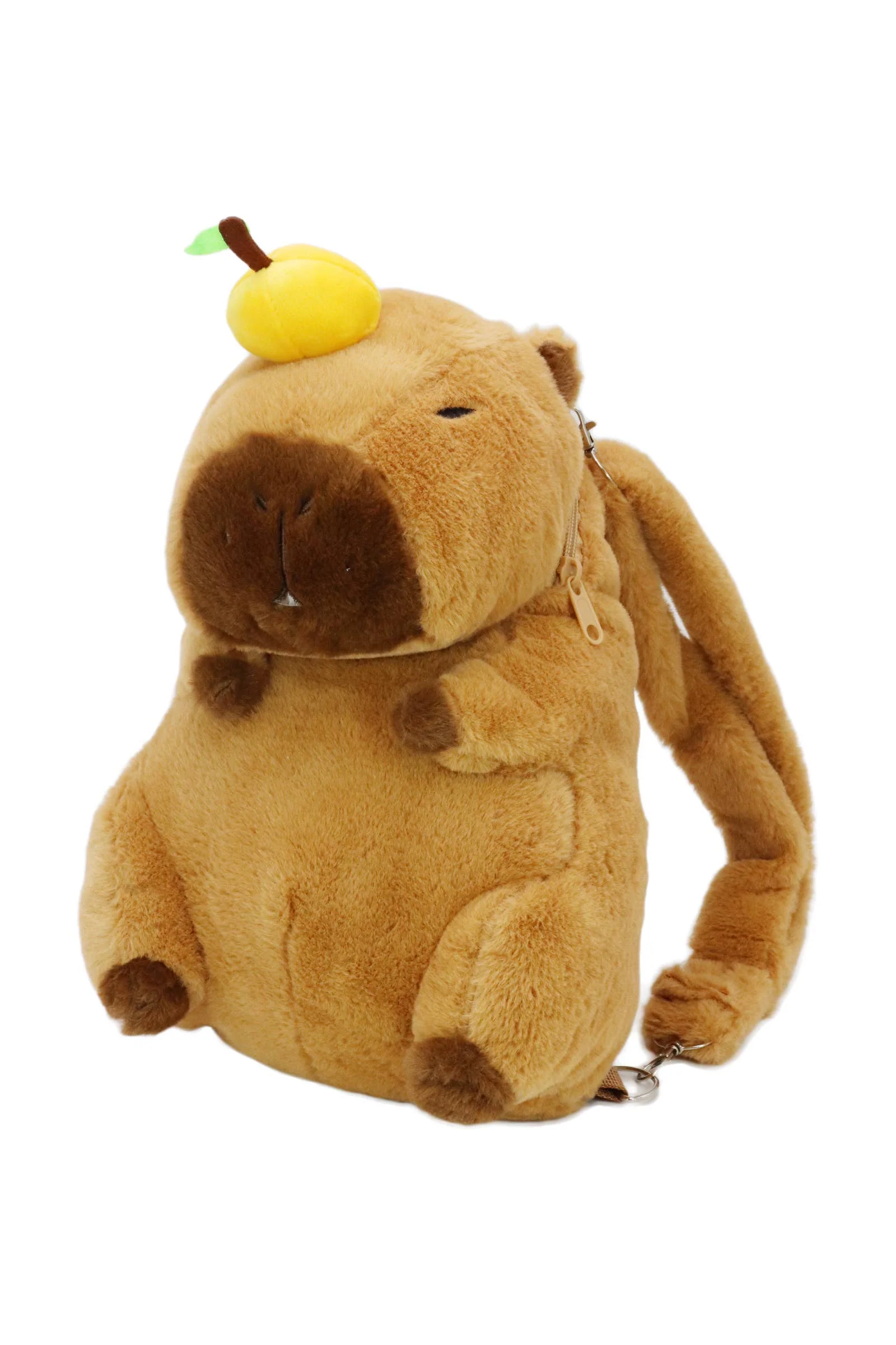 Capybara Fuzzy Faux Fur Backpack - Image 5