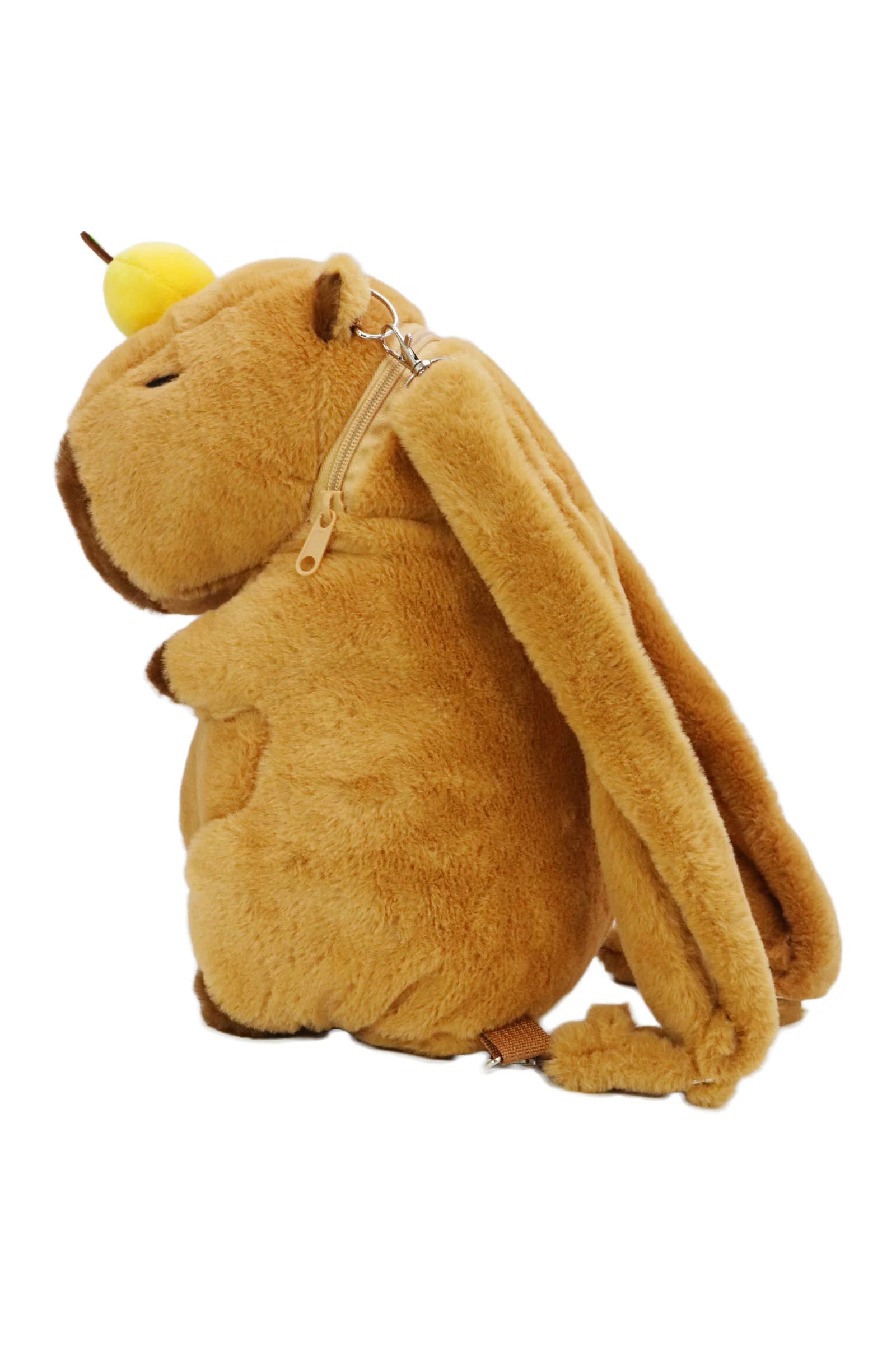 Capybara Fuzzy Faux Fur Backpack - Image 8