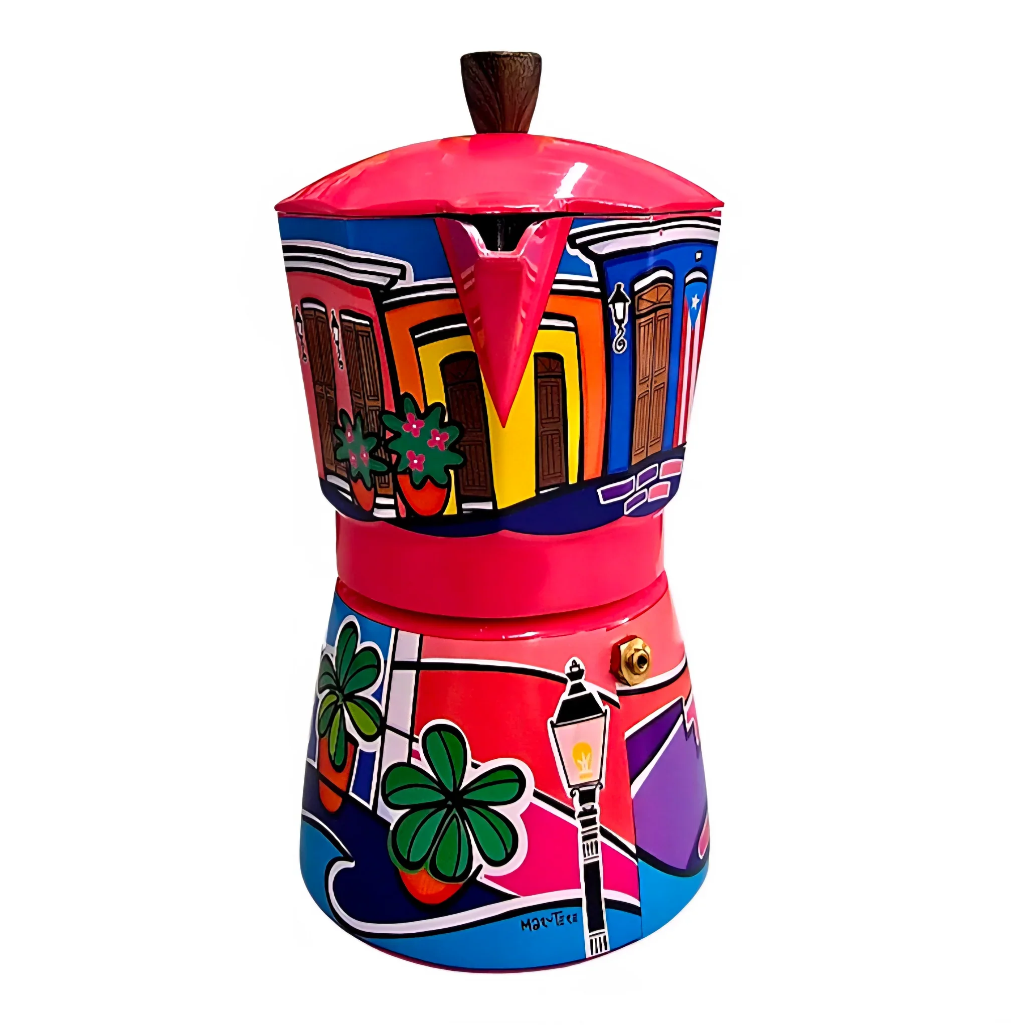Cocina Criolla Moka Pots (Greca) - "Calle del Viejo San Juan" - Image 6