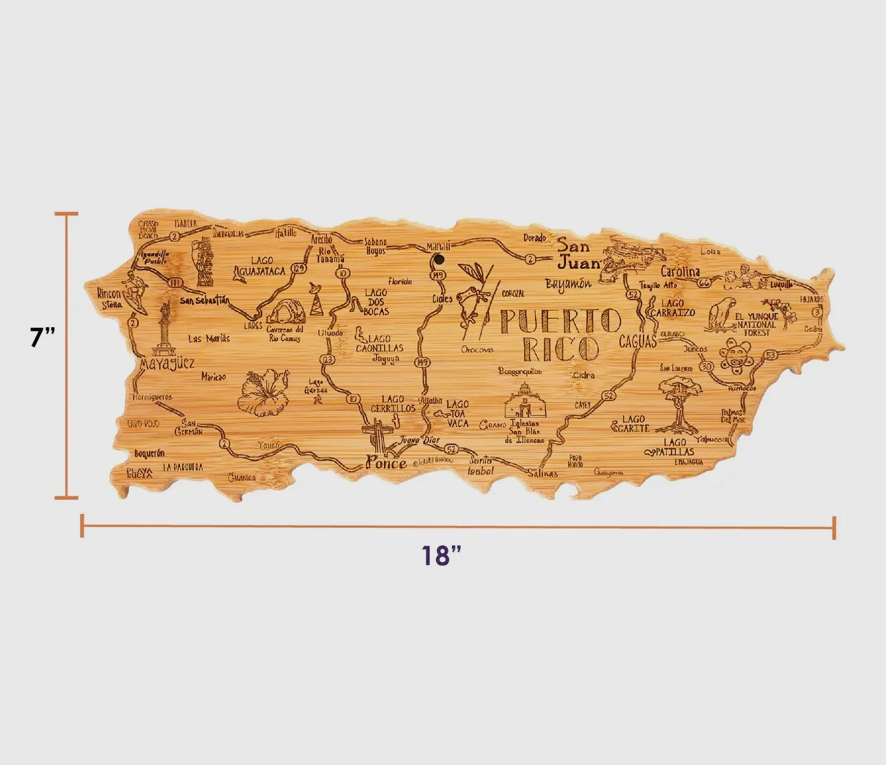 Puerto Rico Cutting Board - Image 6