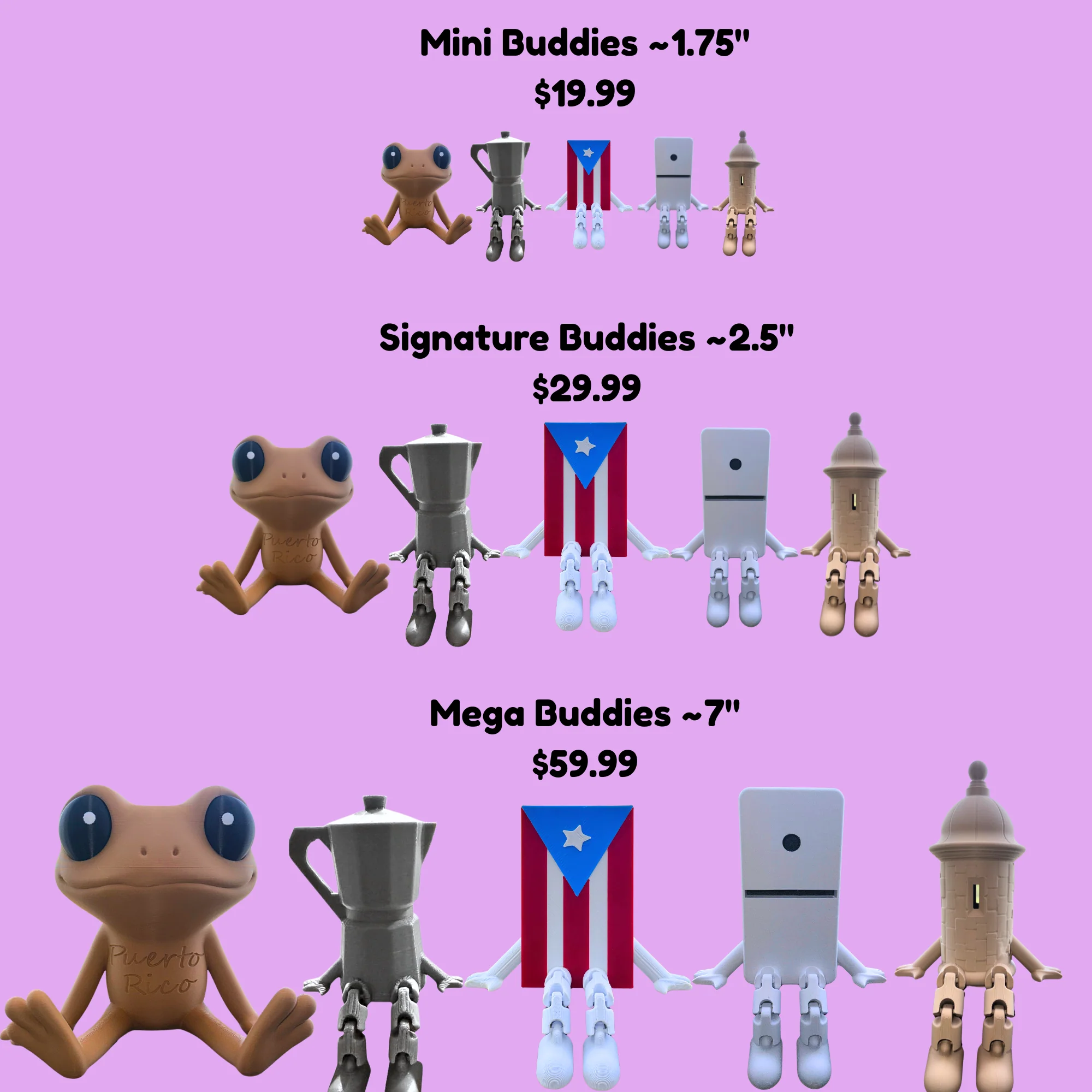 Puerto Rico Buddy Packs | Puerto Rican Cute Collectible | Boricua Gift & Desk Buddy - Image 10