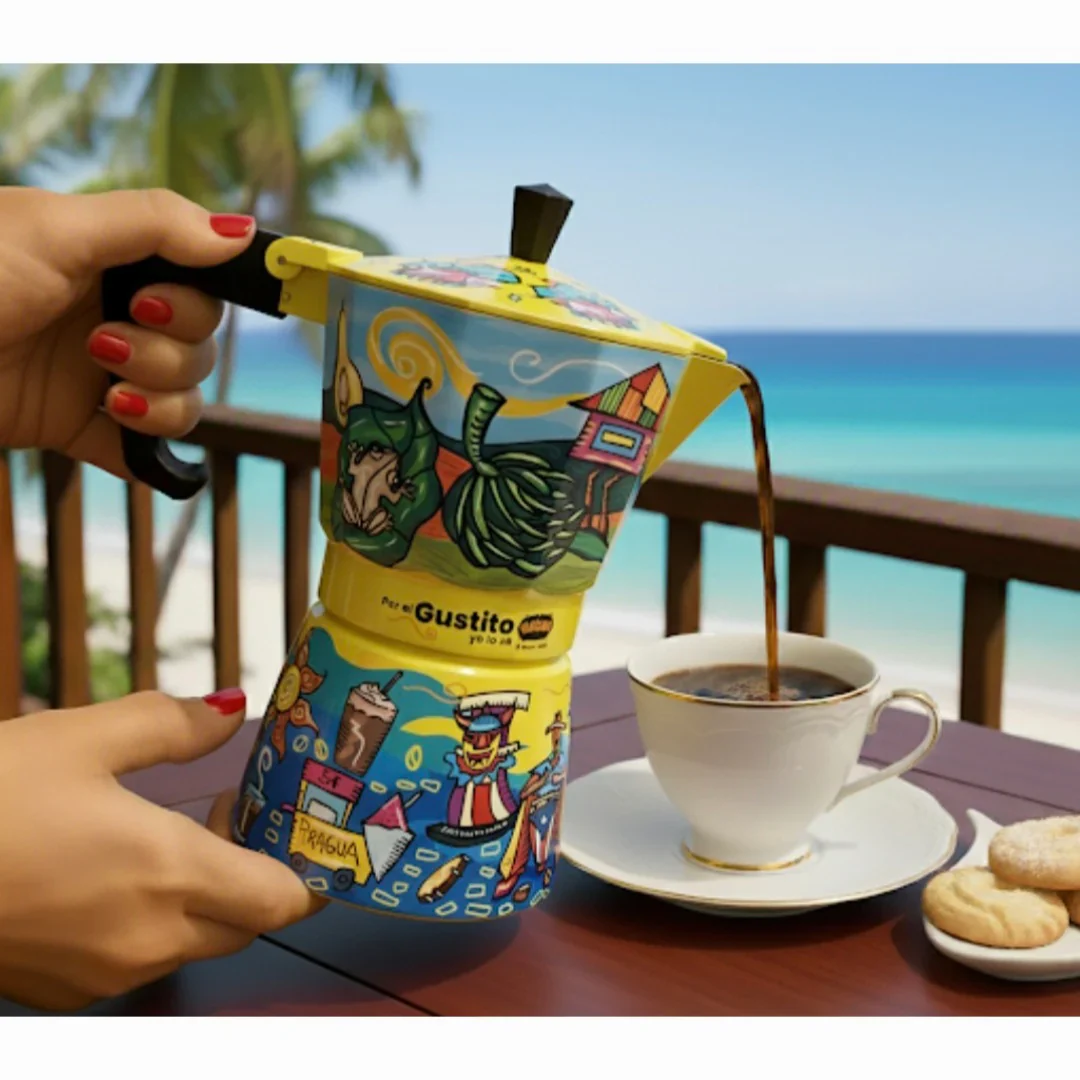 Yaucono - Coffee Pot (Greca) & a FREE 8 oz Yaucono Coffee - Limited Edition - Image 2